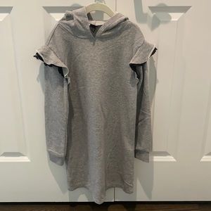 Hooded tunic dress